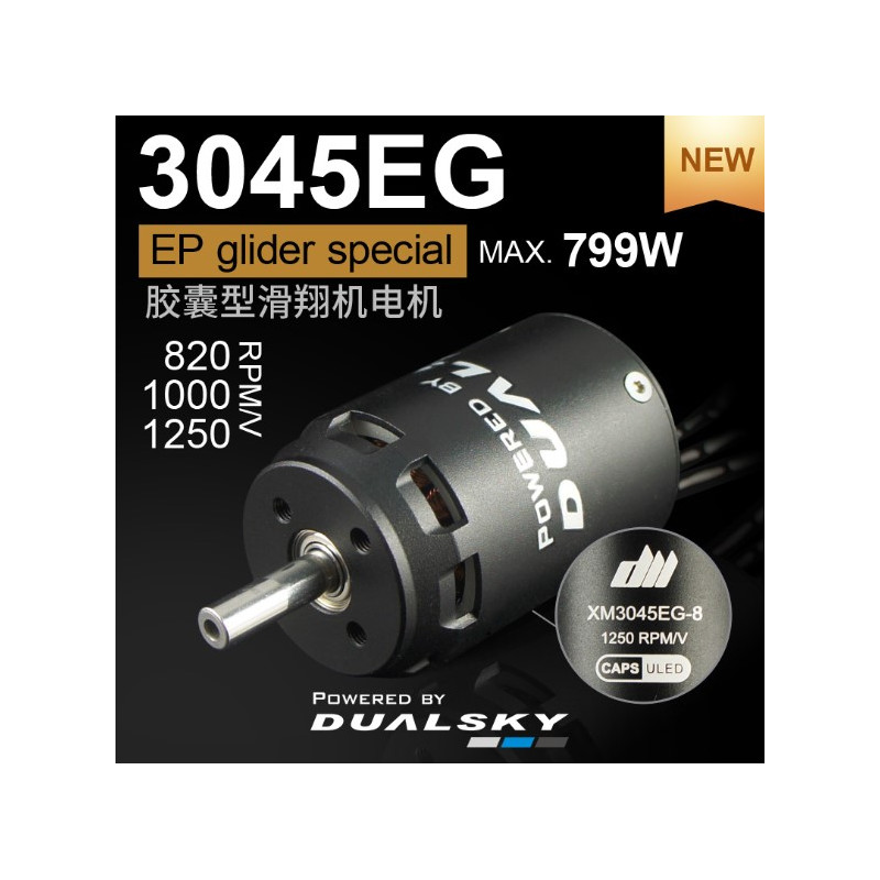 Motor Dualsky XM3045EG-12 (120g, 820kV, 799W) - FLASH RC