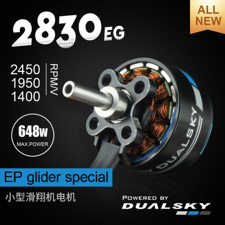 Moteur Dualsky XM2830EG-14 (55g, 1250kV, 480W) - FLASH RC