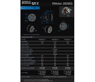 Dualsky XM2826EG-19 motor (41g, 1580kV, 384W) - FLASH RC 2