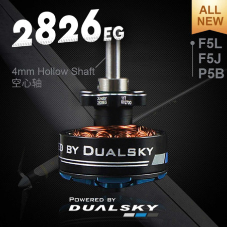 Motore Dualsky XM2826EG-11 (41g, 2700V, 360W) -FLASH RC