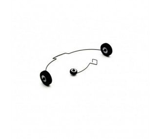 Kit carrello di atterraggio - Duet - Carrello di atterraggio HOBBYZONE - HBZ5318 - FLASH RC