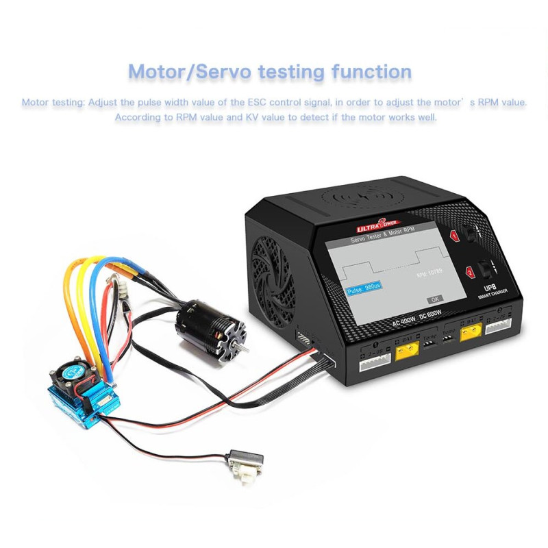Caricabatterie - Caricabatterie UP8 Duo 2X300W 12V/220V Ultra Power - FLASH RC