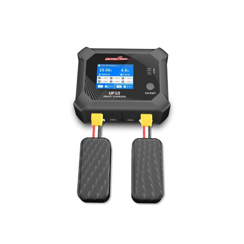 Caricabatterie - Caricatore UP10 DUO 2x100W 12V/220V Ultra Power - FLASH RC
