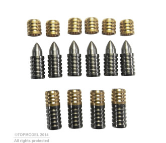Accessoires matériaux composites - R&G PIONS DE CENTRAGE ø6/8mm 100 PAIRES - FLASH RC