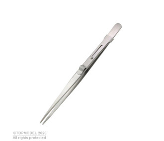 BRUCELLES INOX BEC EFFILE AVEC BLOCAGE - FLASH RC