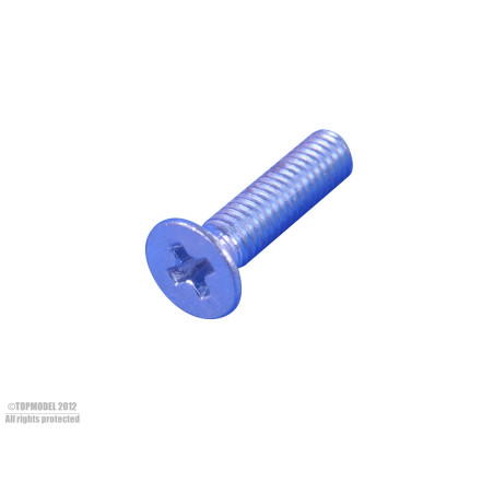 Countersunk head screws - VIS TETE FRAISEE M2,5x12 mm 10pcs - FLASH RC