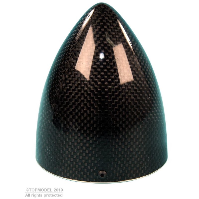 Cono in carbonio con flangia in alluminio - CONO ø75mm CARBONE TOPMODEL- FLASH RC