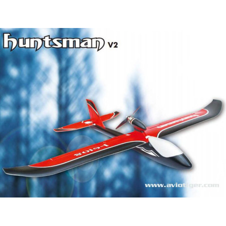 Motoplaneur RC - HUNTSMAN 1100mm V2 ARTF ORANGE - FLASH RC