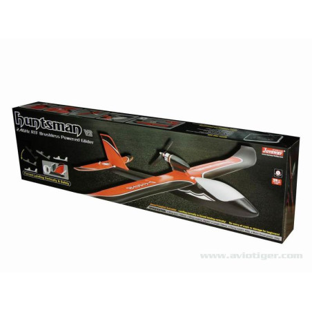 Motoplaneur RC - HUNTSMAN 1100mm V2 ARTF ORANGE - FLASH RC