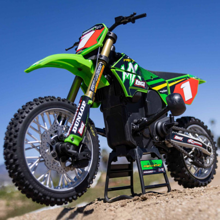 Off-Road RC Motocicleta - 1/4 Promoto-MX Motocicleta RTR con Batería y Cargador, Circuito Pro - FLASH RC