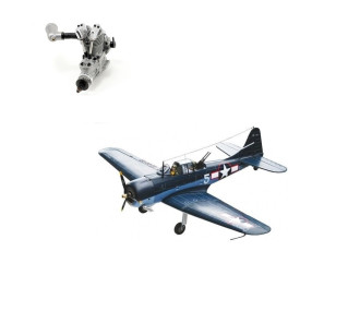 Pack Aviones VQ modelo SBD-5 DAUNTLESS ARF 1,54m + Saito FA-62B - FLASH RC