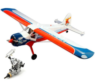 Aircraft VQ model DHC-2 Beaver ARF approx.1.62m + Saito FA-62B 4-stroke methanol engine - FLASH RC