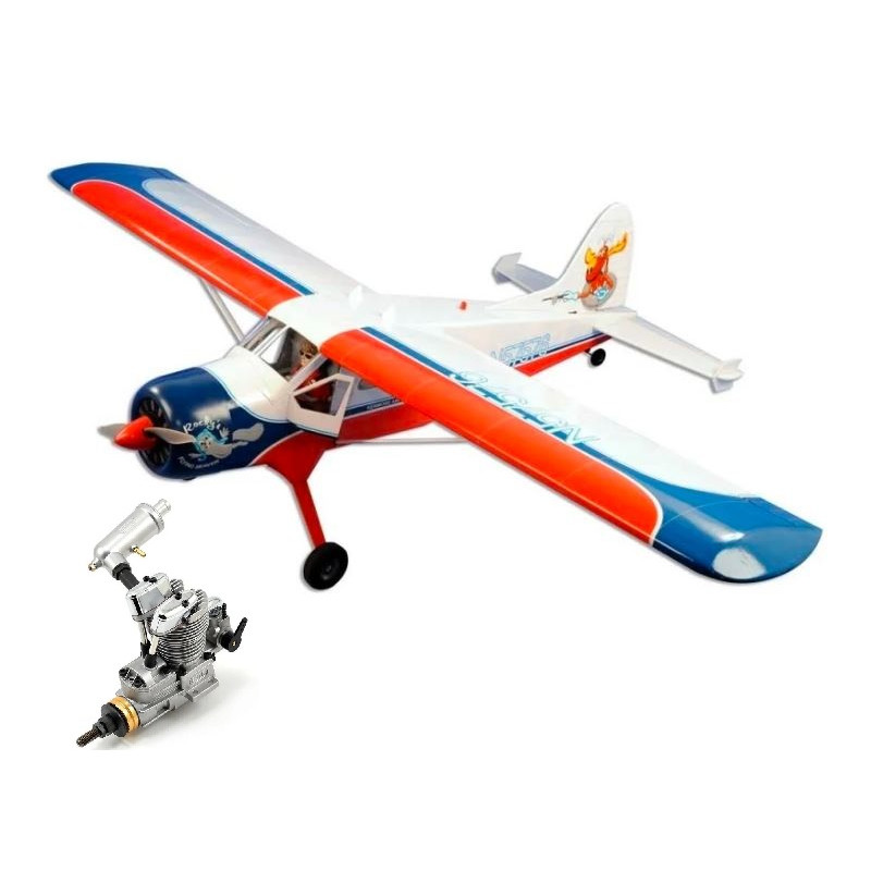 Avión VQ modelo DHC-2 Beaver ARF aprox.1.62m + motor metanol 4 tiempos Saito FA-62B - FLASH RC