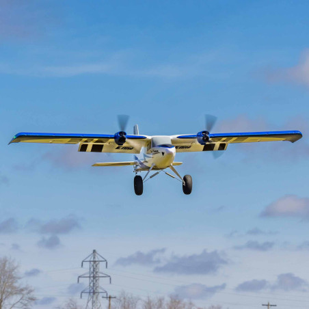 Beginner RC plane - Twin Timber 1.6m BNF Basic with AS3X and SAFE Select - FLASH RC