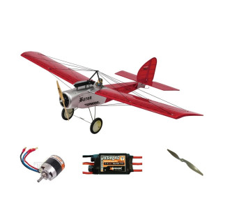 Pack Flugzeug Ecotop Baron Rouge ARF ca.1.57m mit Motorisierung - FLASH RC