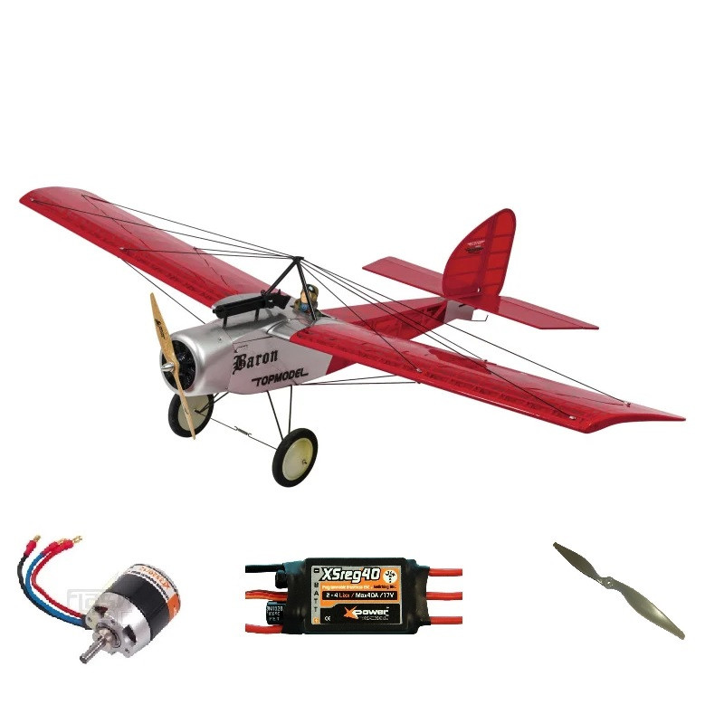 Confezione Ecotop Red Baron ARF circa 1,57m con motore - FLASH RC