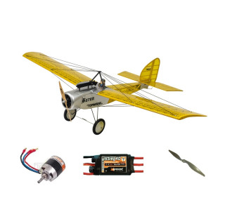 Pack Avion Ecotop Baron Jaune ARF env.1.57m avec motorisation - FLASH RC