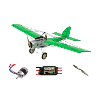 Pack Flugzeug Ecotop Baron Vert ARF ca.1.57m mit Motorisierung - FLASH RC