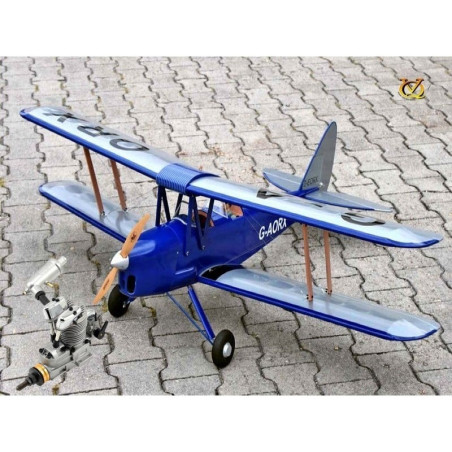 Pack Avion VQ model TIGER MOTH 46. 1.4m + Saito FA-62B - FLASH RC