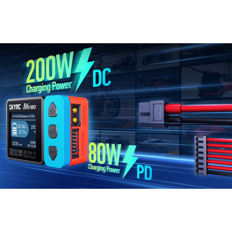 Chargeurs - B6 Neo DC charger (200W) - FLASH RC