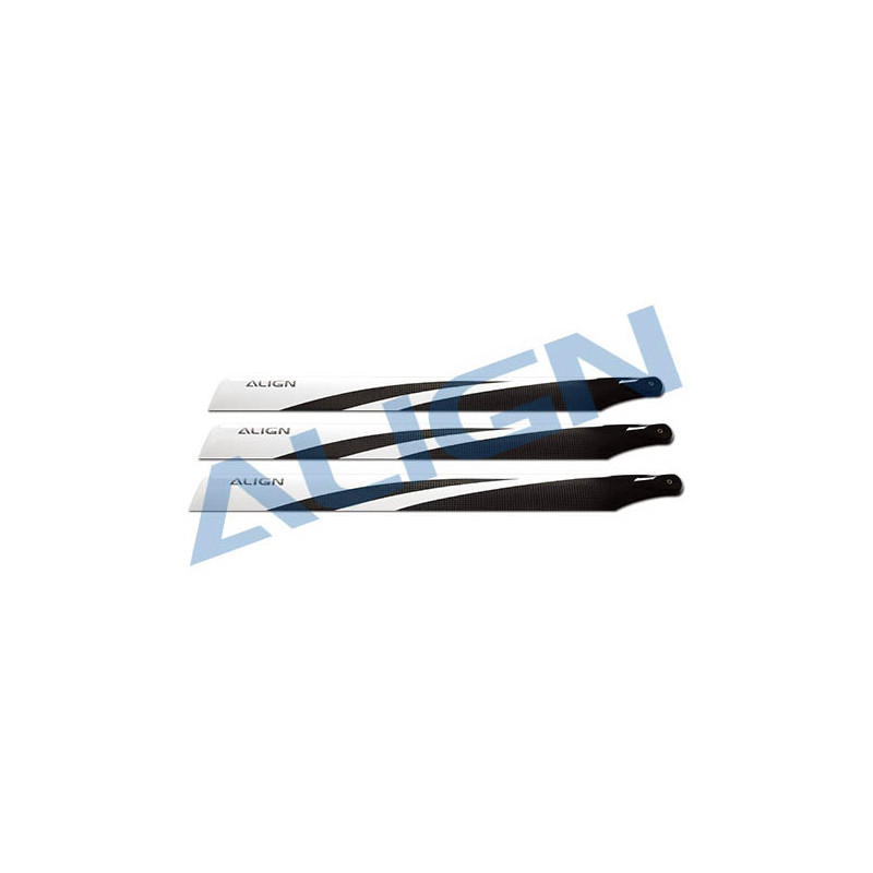 T-REX 550E - HD520DT - Pale carbone 520mm carbone / 3 - TREX-550E Align - FLASH RC