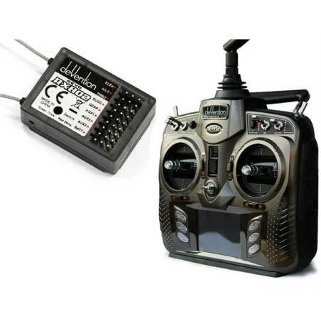 Walkera Devention DEVO 8 S 2.4 GHz 8ch Télémétrie Émetteur et Récepteur Mode 1