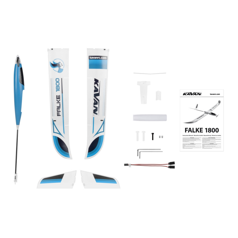 Motoplaneur Kavan Falke bleu1800mm PNP - FLASH RC