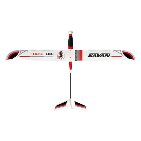 RC Motorglider - KAVAN Falke Red 1800mm PNP Glider - FLASH RC