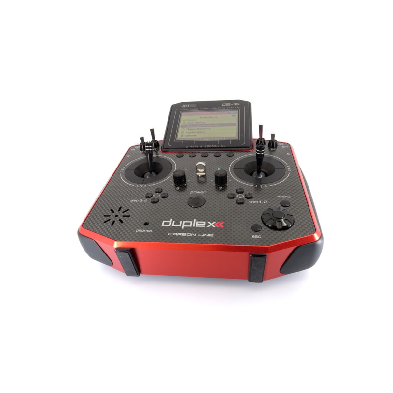 Radiocomandi - Jeti DS16 Gen. 2 Carbon Line Red 2.4Ghz Duplex + R10 - FLASH RC
