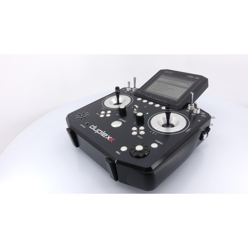 Funkfernsteuerungen - Jeti DS16 Gen. 2 Schwarz 2.4Ghz Duplex + R10 - FLASH RC