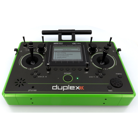 Funkfernsteuerungen - Jeti DC-14 Gen. 2 Grün 2.4Ghz Duplex - FLASH RC