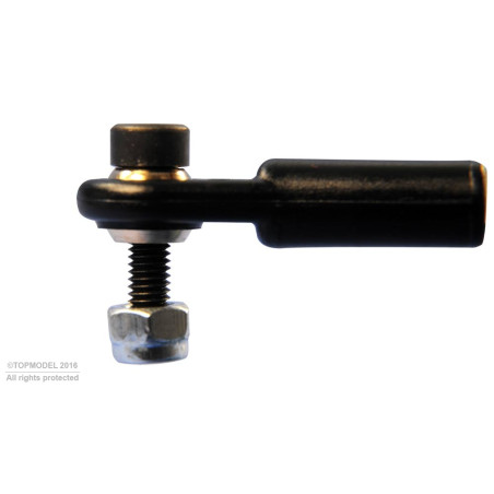 CHAPE A ROTULE V1, Ø7, M4/3  6pcs - FLASH RC