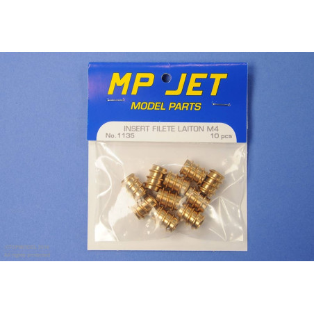 INSERT FILETE M4 10pcs LAITON