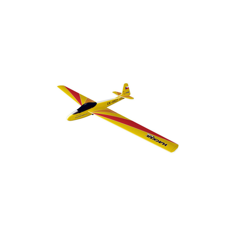 FLASHRC - Lunak orange approx.2.00m ARF Hacker ModeL covered wings/empennages