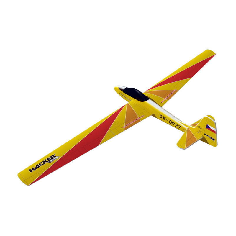 Avion Hacker Model Lunak orange env.2.00m ARF ailes/empennages recouverts - FLASH RC