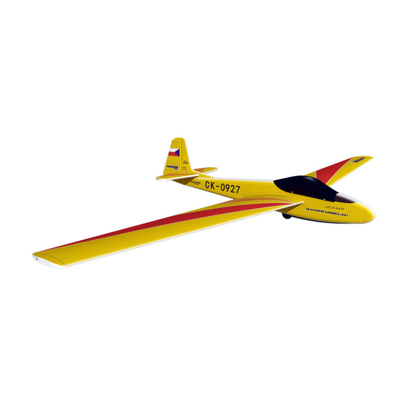 Avion Hacker Model Lunak orange env.2.00m ARF ailes/empennages recouverts - FLASH RC