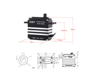 Servo brushless KST X20-4208 V8.0 2