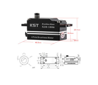 Servo brushless KST X20-1806 V8.0 - FLASH RC 2