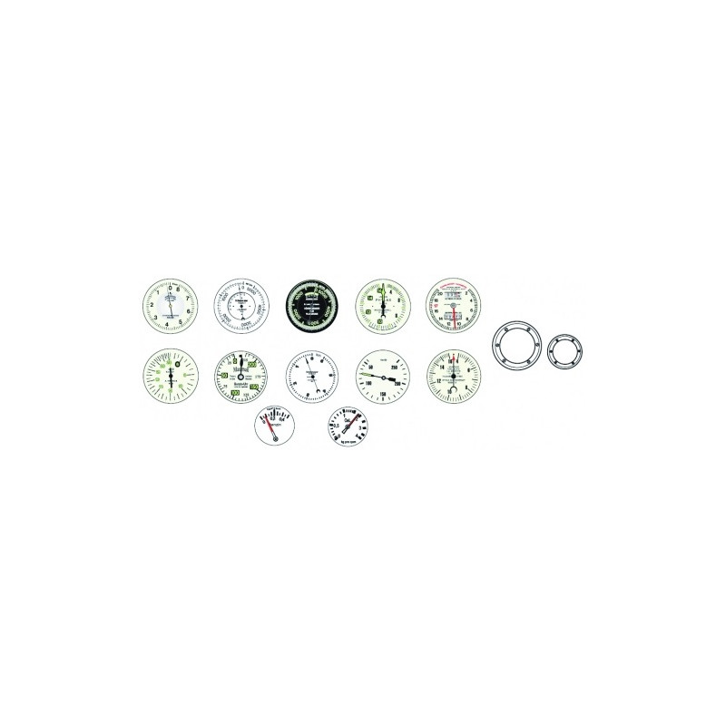 SET D'INSTRUMENTS CHASSEURS ALLEMANDS 14-18 1:5 - FLASH RC