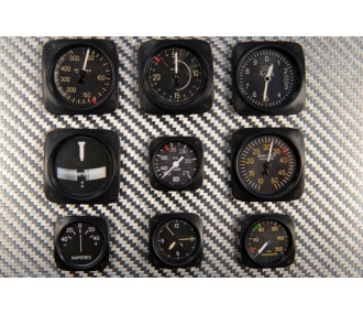 SET D'INSTRUMENTS AVIONS US ANNEES 30 1:3 - FLASH RC