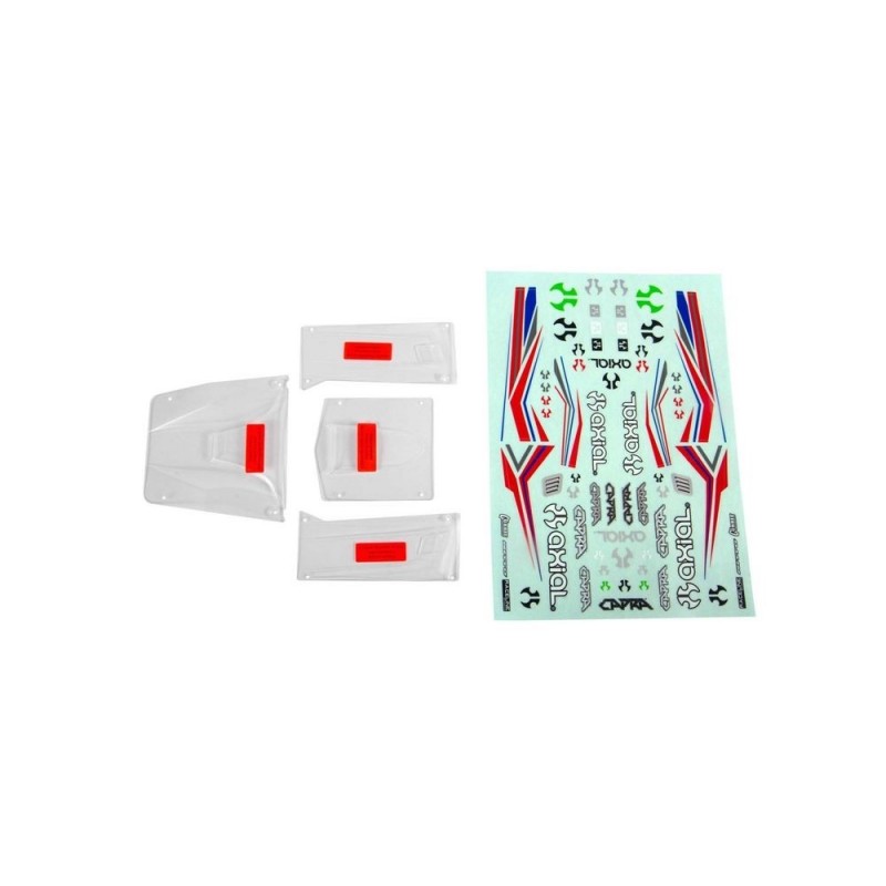 Ricambi per auto RC - AXIAL AXI230012 Set di pannelli della carrozzeria (trasparenti): UTB - FLASH RC