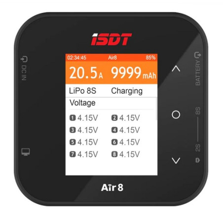 ISDT - Cargador Smart Lipo Smart Air8, cargador de equilibrio DC 500W - FLASH RC
