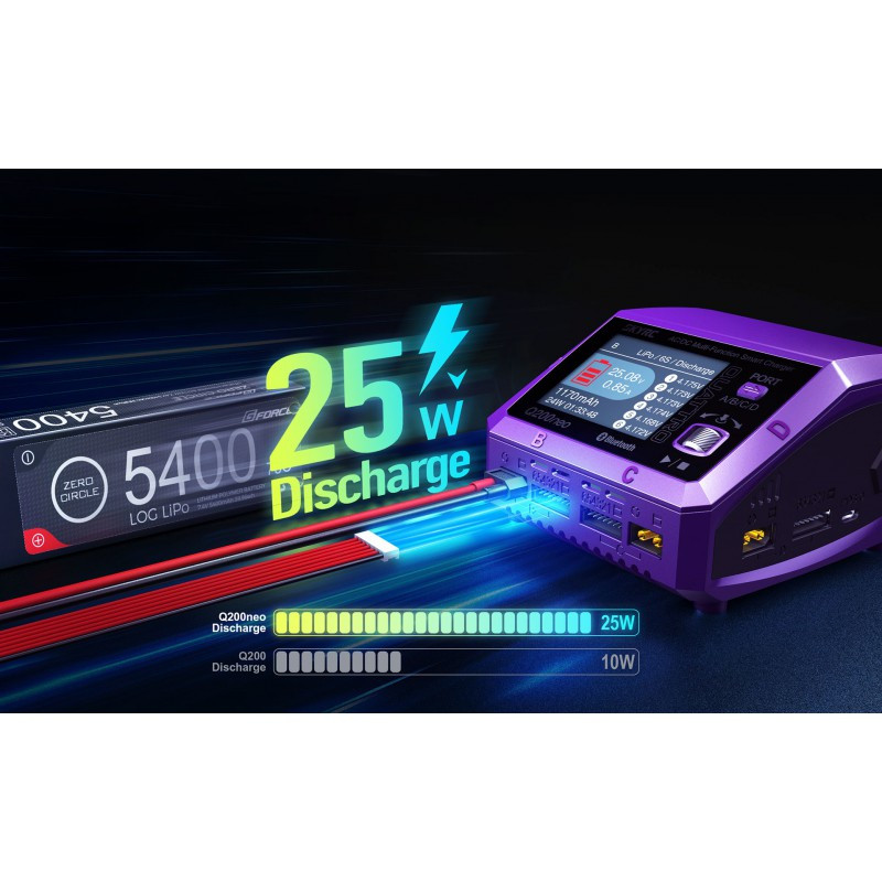 Caricatore 200 neo Quattro AC/DC (AC max 200W - DC max 400W) - FLASH RC