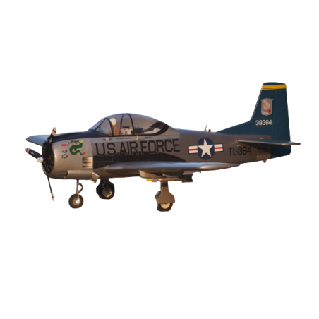 Avion VQ Model T-28 Trojan 120 size EP-GP (envergure 1,77m) Argent - FLASH RC