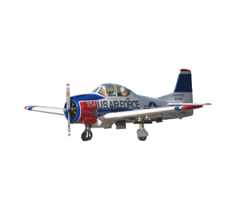 Avion VQ Model T-28 Trojan 120 size EP-GP (1,77m envergure) Rouge-Blanc - FLASH RC
