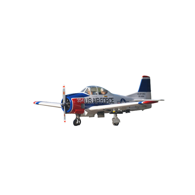 T-28 Trojan 120 taglia EP-GP (1,77 m di apertura alare) Rosso-Bianco - FLASH RC