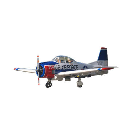 T-28 Trojan 120 size EP-GP (1.77m wingspan) Red-White - FLASH RC