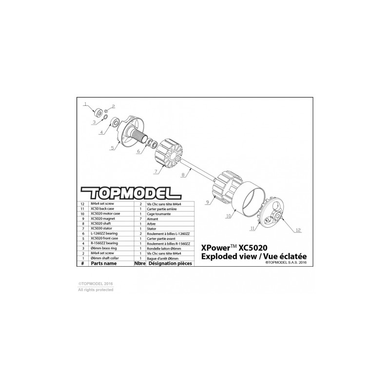 Motore Xpower XC5020/14