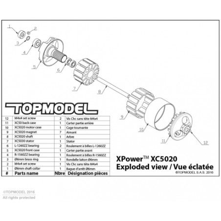 Moteur Xpower XC5020/14