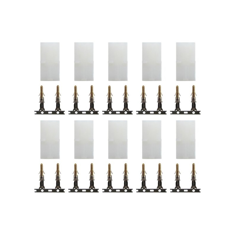 Prise Traxxas / Mini Tamiya / Tamiya - Prise Tamiya male (10 pcs) - FLASH RC